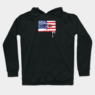 Vintage casette tape with US Flag Hoodie